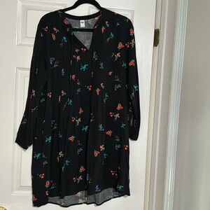 Old navy black floral dress